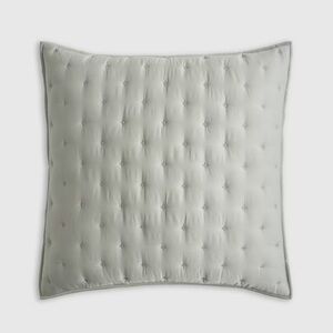 NWT QUINCE Bamboo Dream Quilted Euro Sham Eucalyptus 3635